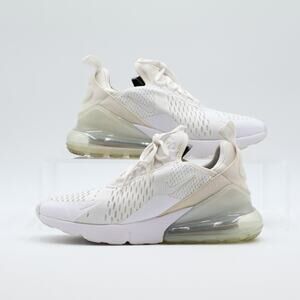 Nike Air Max 270 Sneakers Size 5.5Y (Men 5.5 / Women 7) Cream White
